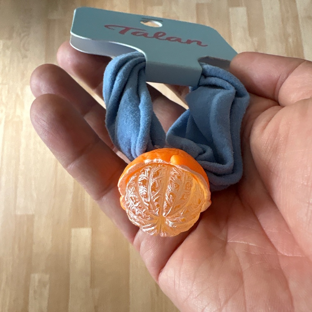 Orange Design Elastic Hair Tie 3